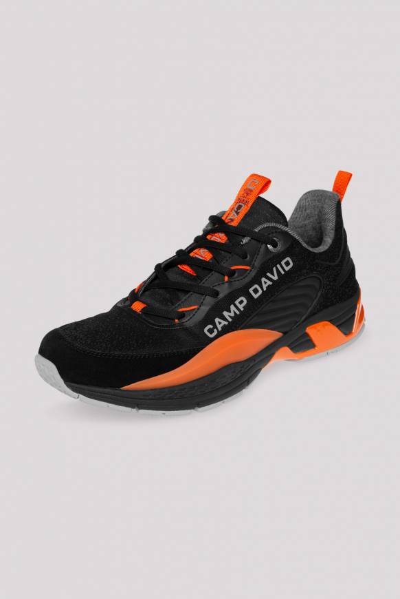Soccx Premium Sneaker im Knit-Design mit 3D-Rubber-Elementen black