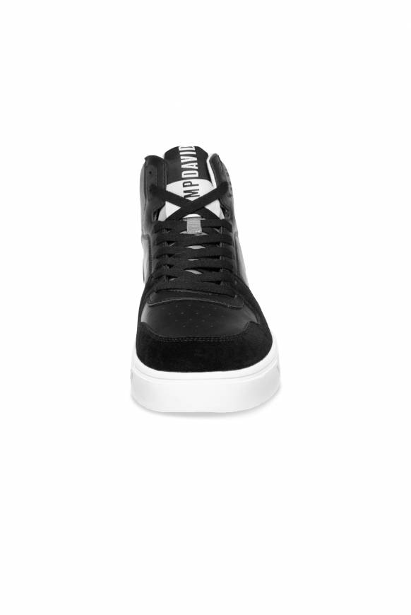 Soccx Hightop Sneaker im Materialmix mit Rubber Logos black Verkauf