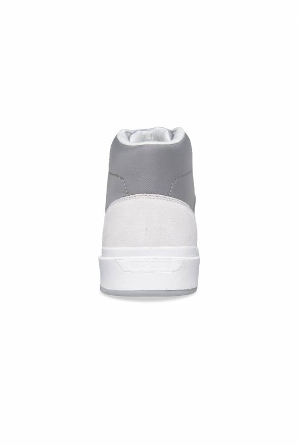Soccx Hightop Sneaker im Materialmix mit Rubber Logos white Angebote