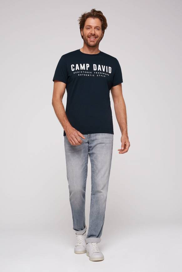 Soccx Basic Logo T-Shirt blue navy Günstiger Verkauf