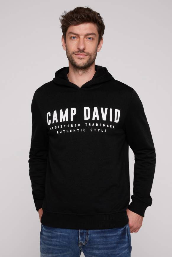 Soccx Basic Hoodie mit Logo Print black