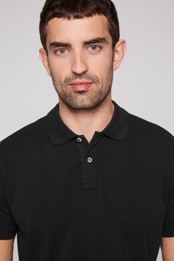 Soccx Basic Pikee-Polo mit Trikotkragen black Meist gekauft