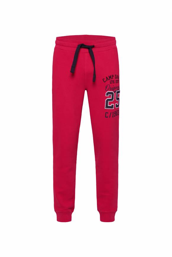 Soccx Jogginghose mit Retro-Artwork royal red Günstiger Verkauf