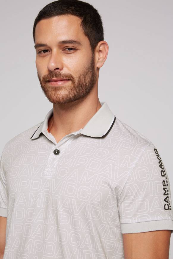 Soccx Poloshirt mit All Over Print shell Verkauf