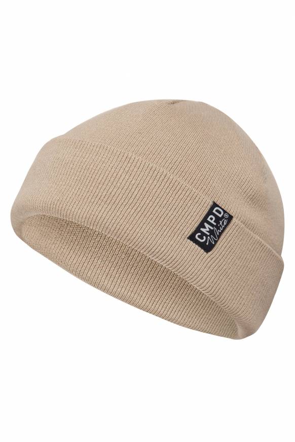 Soccx Strickmütze mit Umschlag tan Auslauf