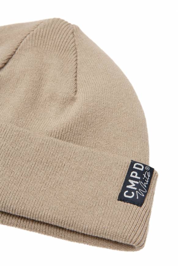 Soccx Strickmütze mit Umschlag tan Auslauf