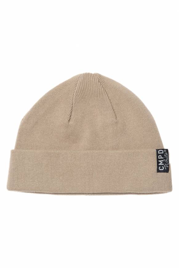 Soccx Strickmütze mit Umschlag tan Auslauf