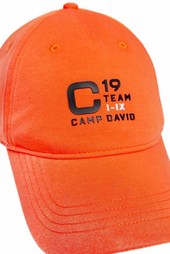 Soccx Base Cap mit Rubber Prints signal orange Blitzverkäufe