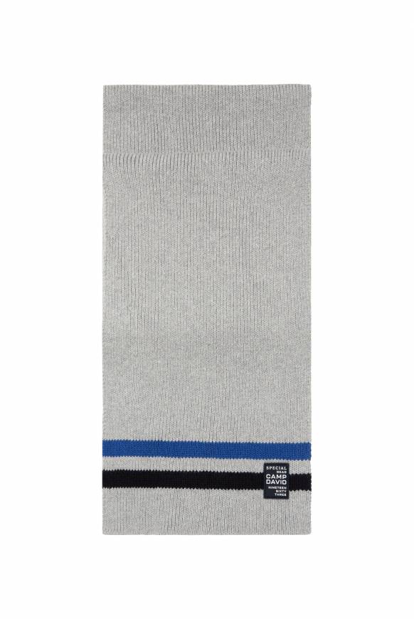 Soccx Rippstrickschal mit Streifen-Details granite melange Online