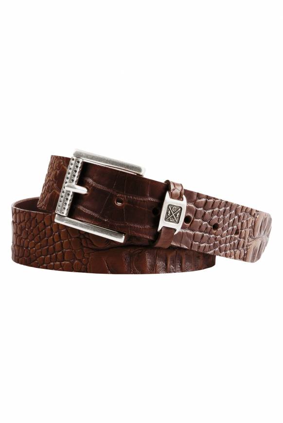 Soccx Ledergürtel im Used Look dark brown Angebote