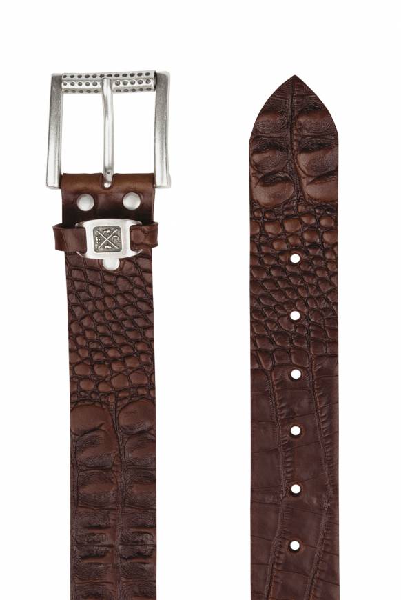 Soccx Ledergürtel im Used Look dark brown Angebote