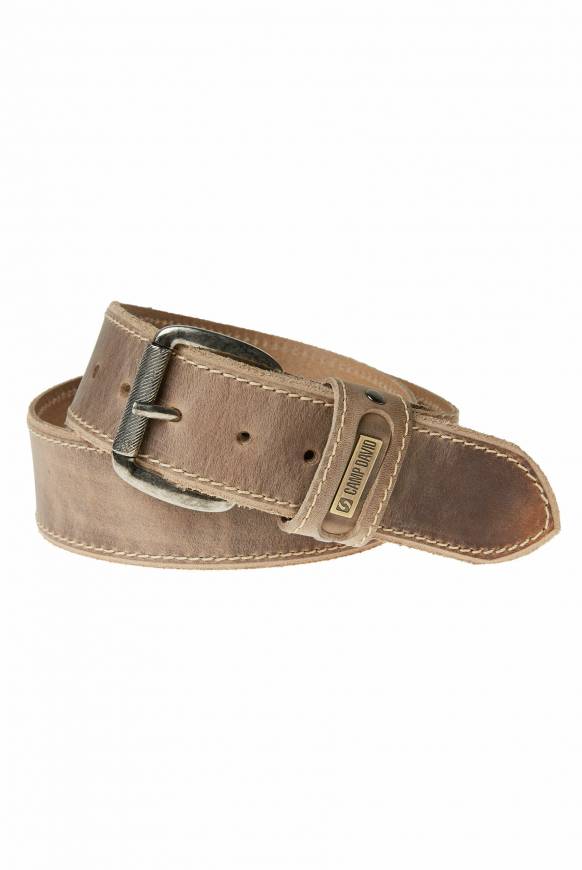 Soccx Ledergürtel beige Auslauf