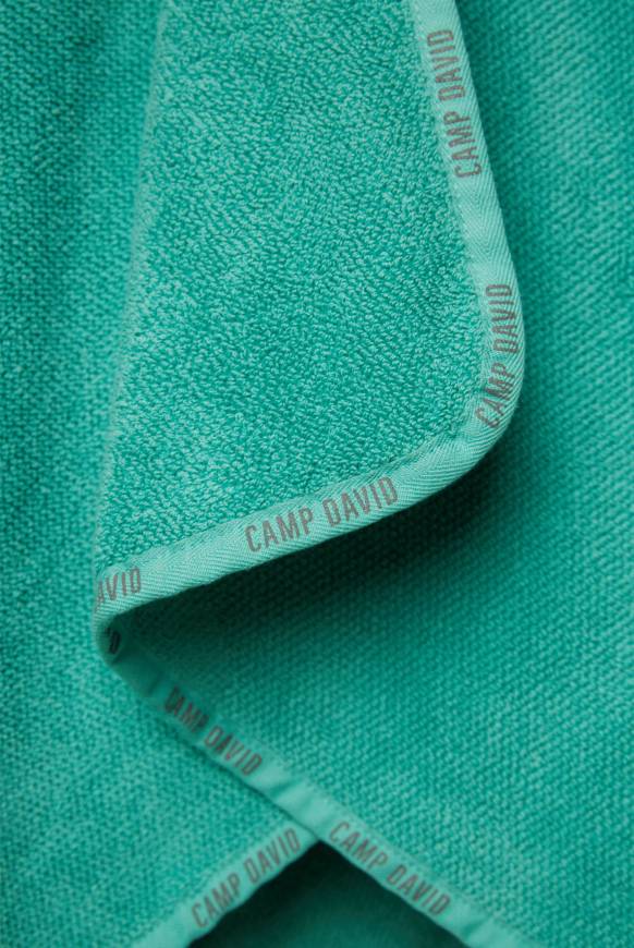 Soccx Saunahandtuch mit Logo-Saum 100 x 140 cm cool green Meist gekauft