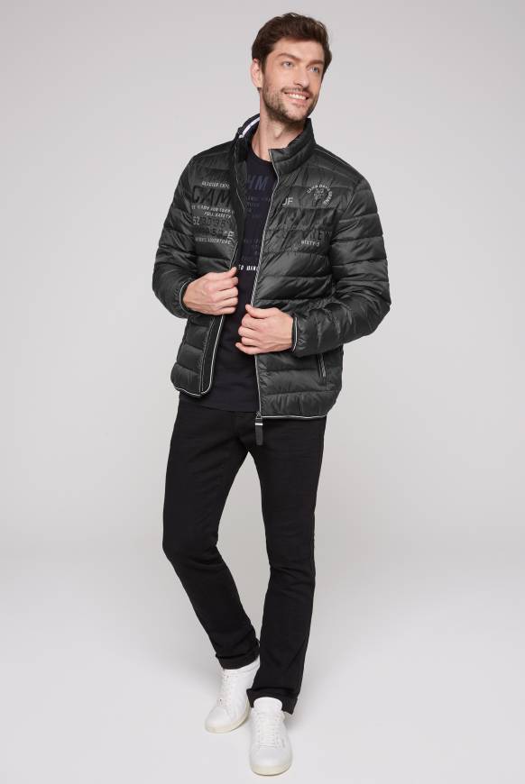 Soccx Leichte Steppjacke mit Logo Prints und Tapes dark anthra 4XL Verkauf