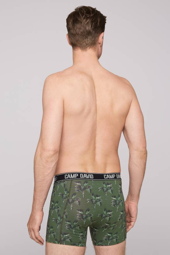Soccx Boxershorts mit All Over Print, 2er-Pack khaki / aqua Schlussverkauf