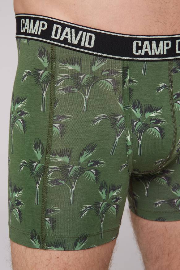 Soccx Boxershorts mit All Over Print, 2er-Pack khaki / aqua Schlussverkauf