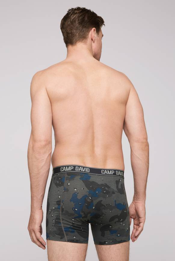 Soccx Boxershorts mit All Over Print, 2er-Pack light blue / anthra Blitzverkäufe