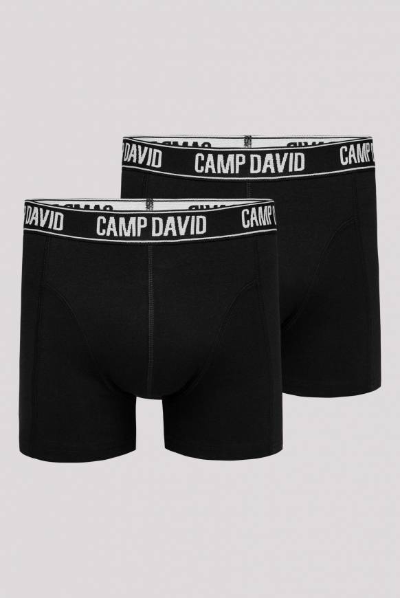Soccx Boxershorts mit Logo-Bund, 2er-Pack black / black Auslauf