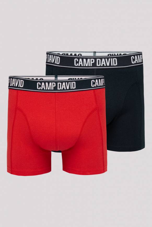 Soccx Boxershorts mit Logo-Bund, 2er-Pack red / navy Verkauf