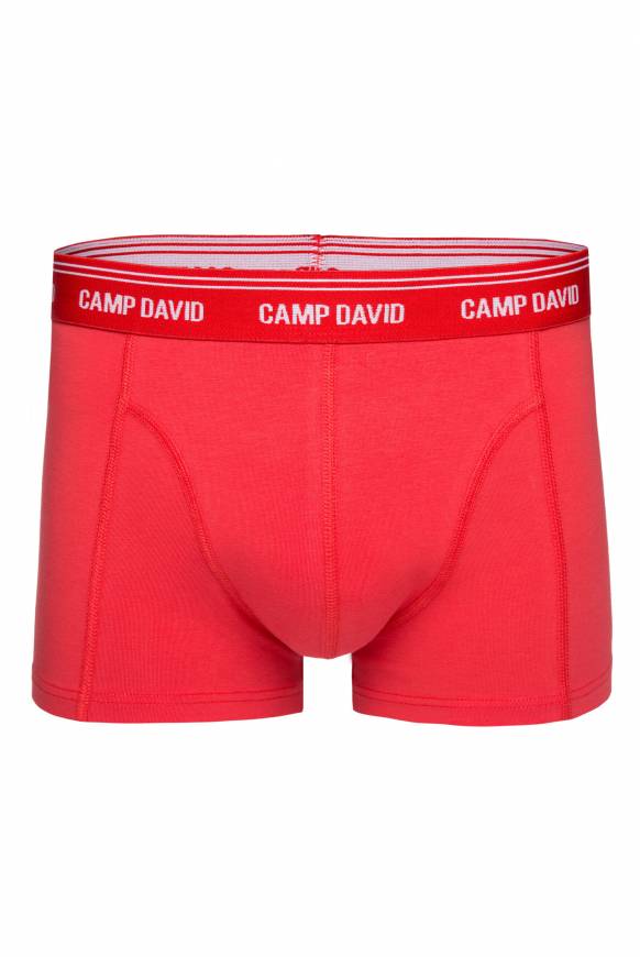 Soccx Boxershorts mit Logo-Bund lobster red im Angebot