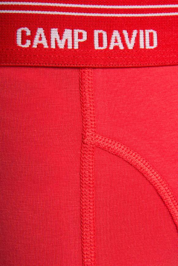 Soccx Boxershorts mit Logo-Bund lobster red im Angebot