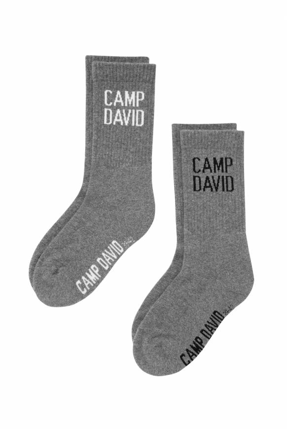 Soccx Tennissocken mit Logo im Doppelpack grey melange Blitzverkäufe