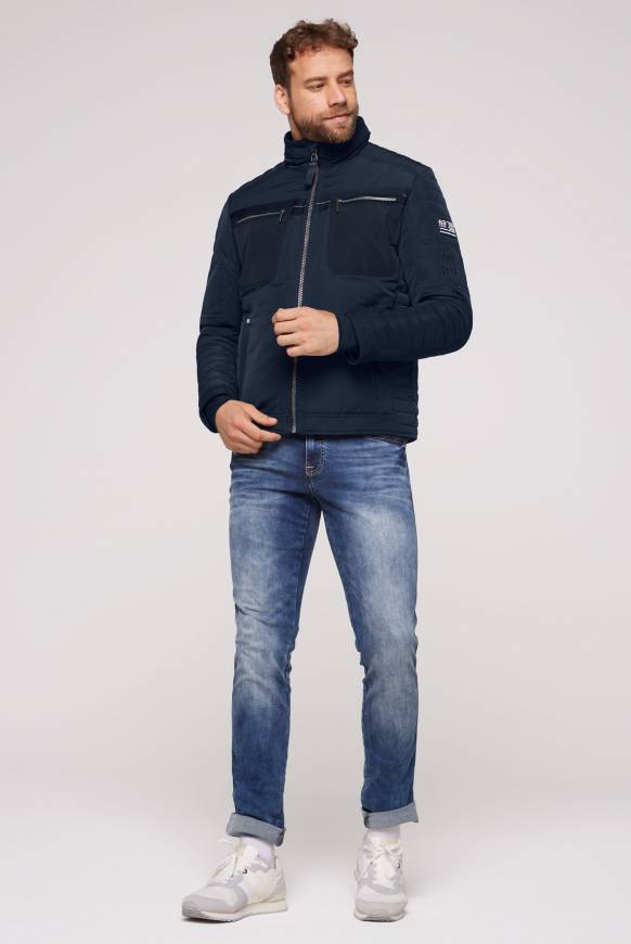 Soccx Winterjacke im Biker-Design blue navy im Angebot