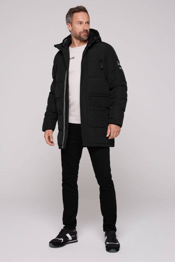 Soccx Stepp-Parka mit Kapuzen-Layering black Meist gekauft