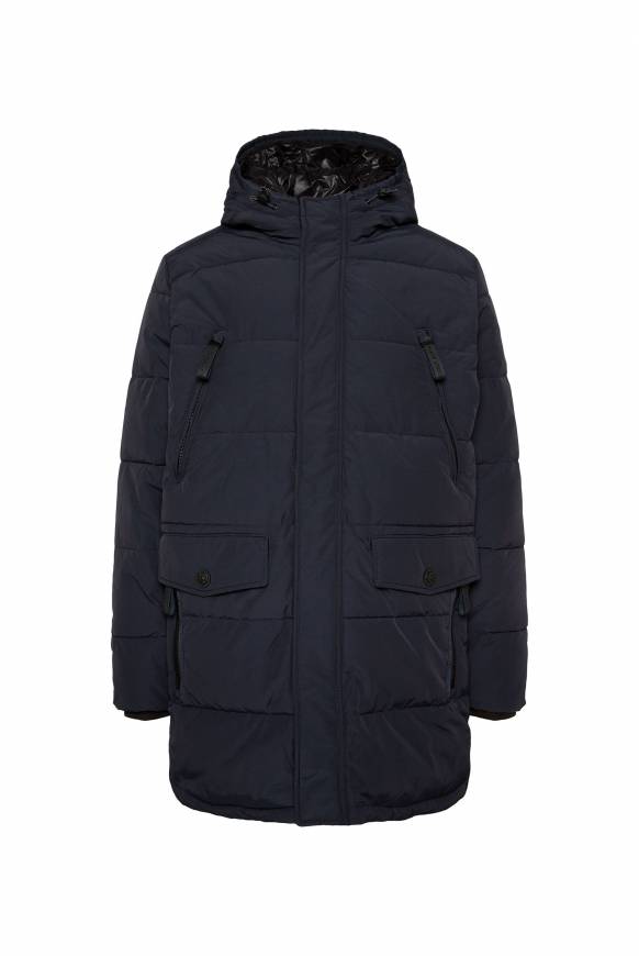 Soccx Stepp-Parka mit Kapuzen-Layering blue navy Blitzverkäufe