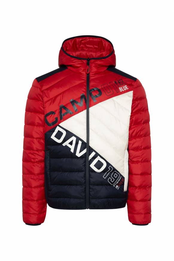 Soccx Steppjacke mit Colour-Blocking und Rücken-Print flight red Online
