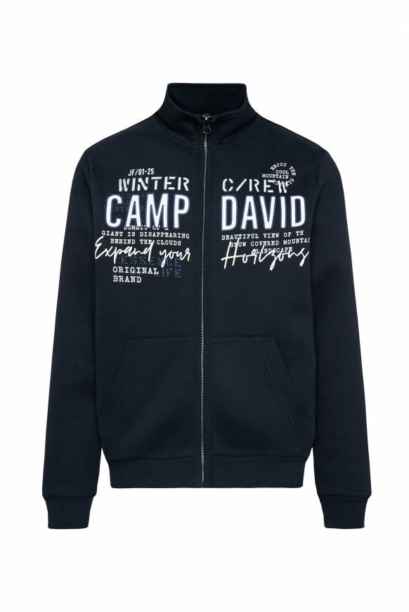 Soccx Sweatjacke mit Logo Artwork blue navy im Angebot