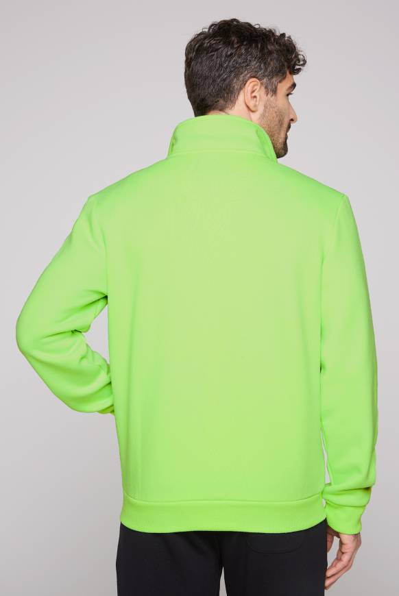 Soccx Sweatjacke mit Logo Artwork neon green Schlussverkauf