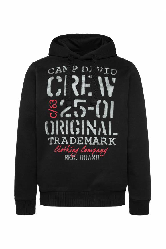 Soccx Kapuzensweatshirt mit Used Print black Günstiger Verkauf