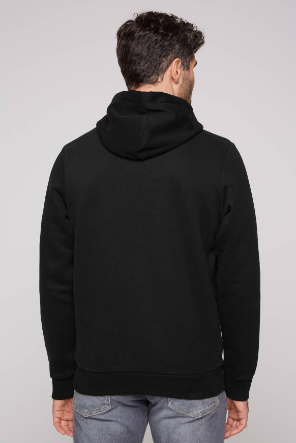 Soccx Kapuzensweatshirt mit Used Print black Günstiger Verkauf