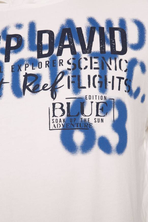 Soccx Hoodie mit Spray-Effekt-Artwork ivory Tägliche Deals