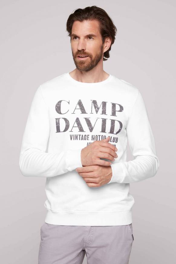 Soccx Sweatshirt mit Vintage Print opticwhite