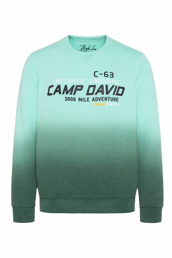 Soccx Sweatshirt Dip Dye mit Puff-Print flash aqua Online