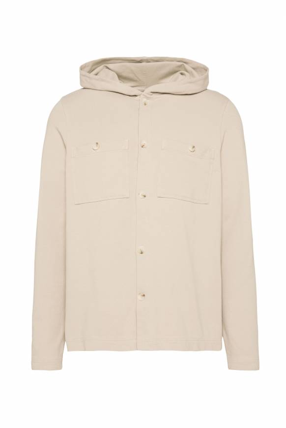 Soccx Overshirt mit Kapuze und Brusttaschen cappuccino Verkauf