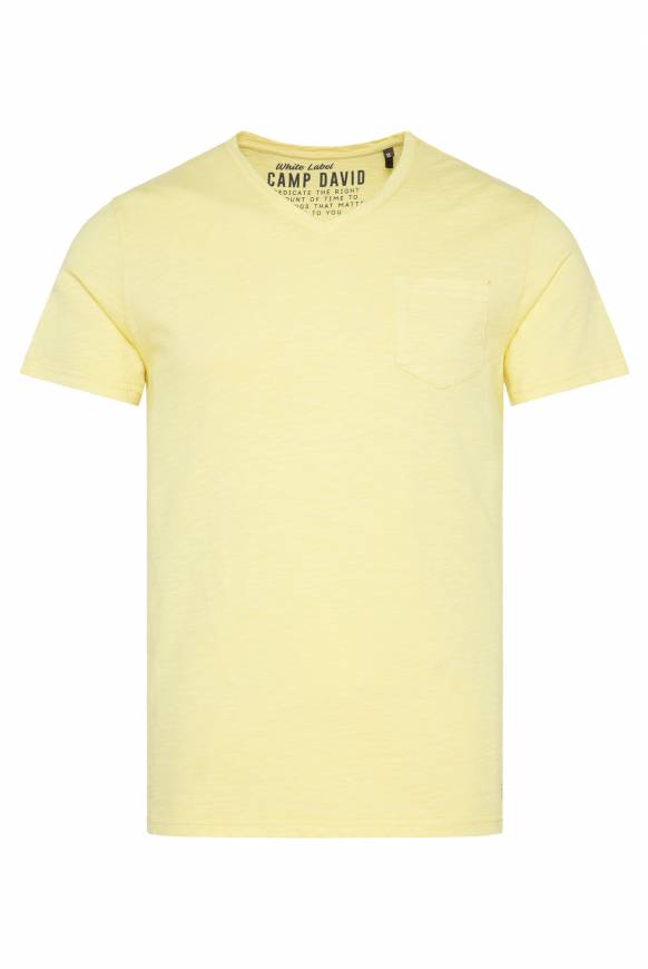 Soccx T-Shirt V-Neck mit Brusttasche sun Hotsell