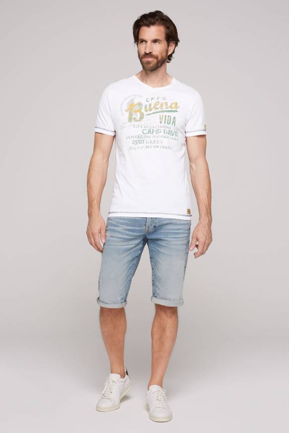 Soccx V-Shirt mit Used-Optik opticwhite Meist gekauft