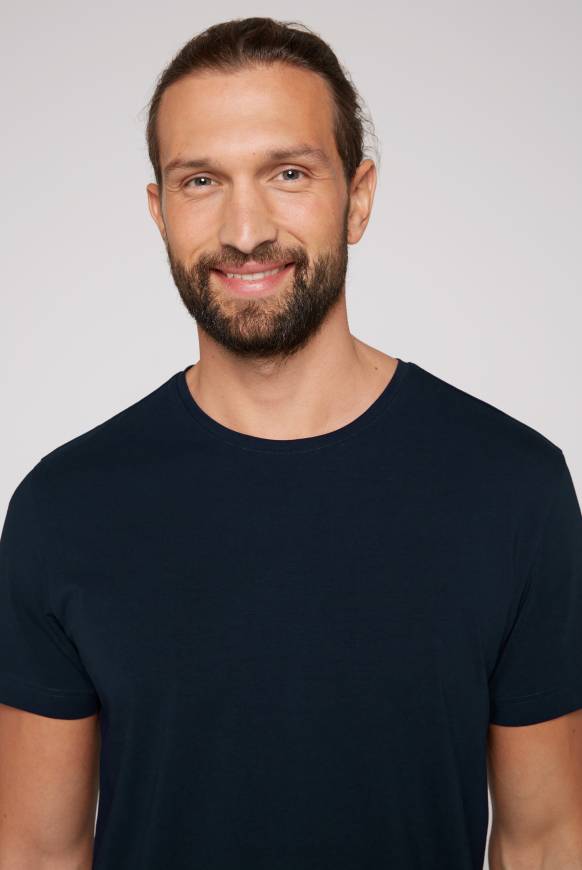 Soccx Basic T-Shirt mit Rundhalsausschnitt, Doppelpack blue navy / blue navy Angebote