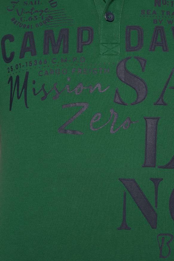 Soccx Pikee-Poloshirt mit Sailing Print raw green Weihnachtsangebot