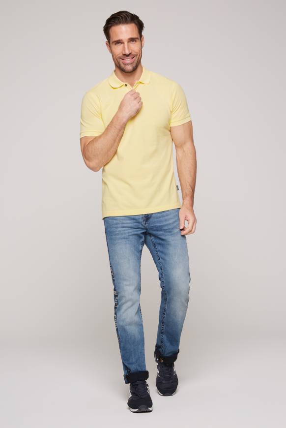 Soccx Basic Pikee-Polo mit Trikotkragen sun Hotsell