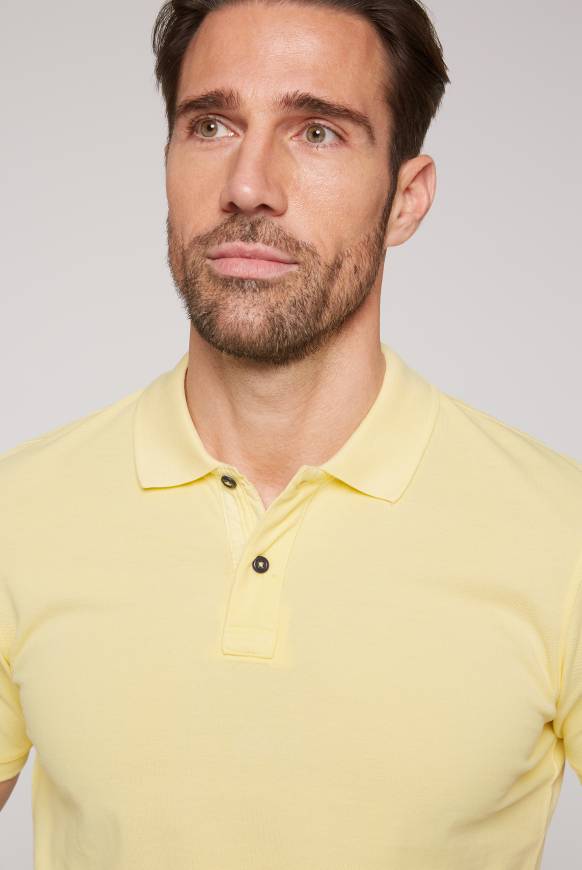 Soccx Basic Pikee-Polo mit Trikotkragen sun Hotsell