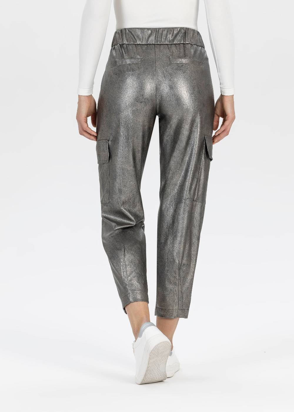 Stehmann Cargohose Rosalyn in Eco-Leather im Angebot