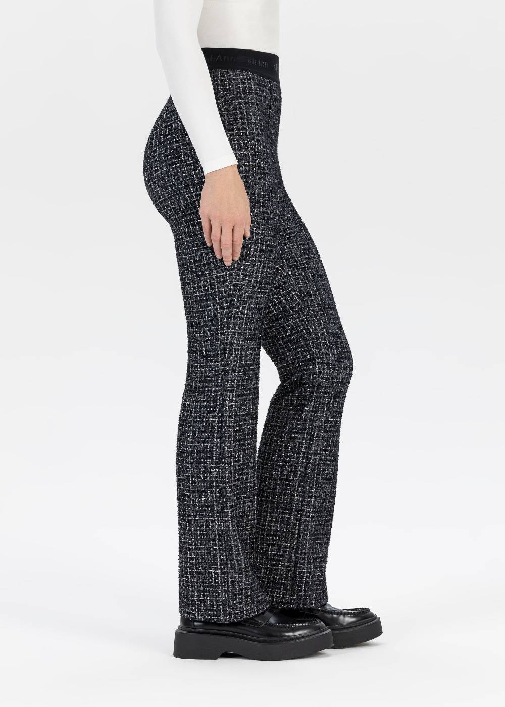 Stehmann Hose Pernille in Foiled Bouclé Qualität Meist gekauft
