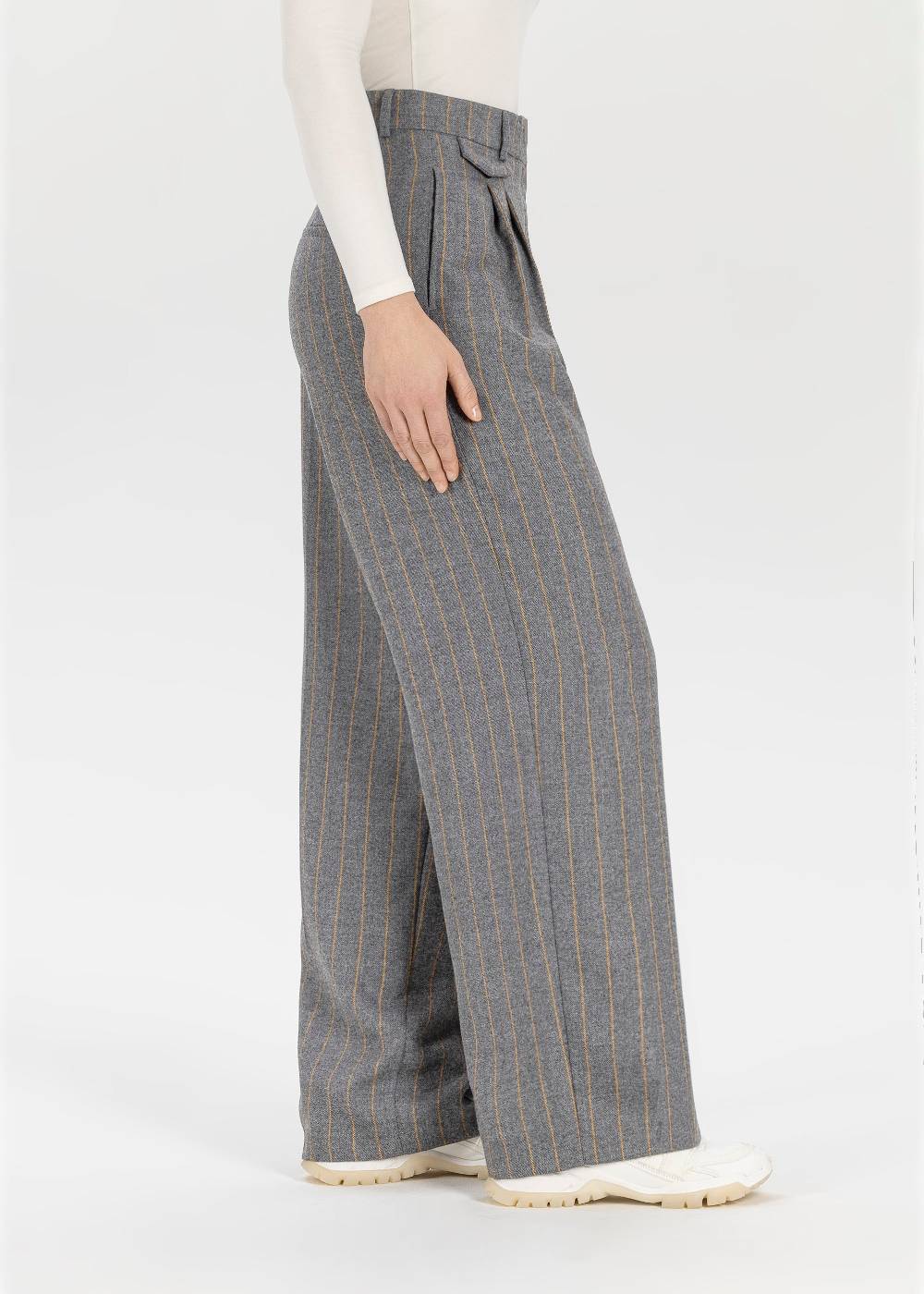 Stehmann Relaxed Hose Jeannie mit Nadelstreifen Auslauf