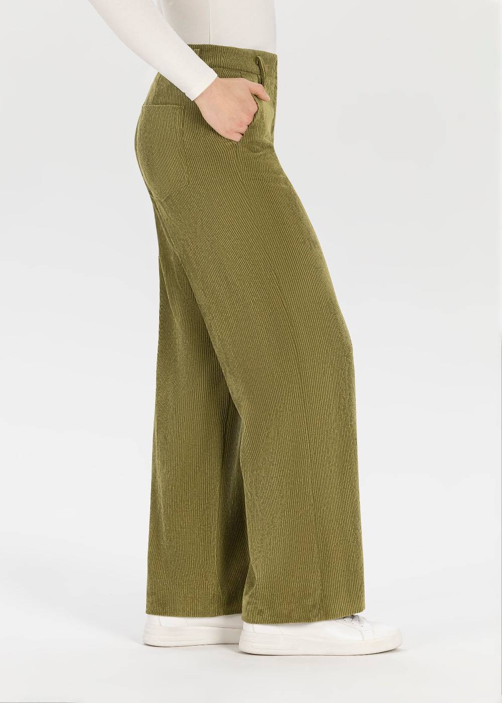 Stehmann Weite Hose Felicia in Soft Cord im Angebot