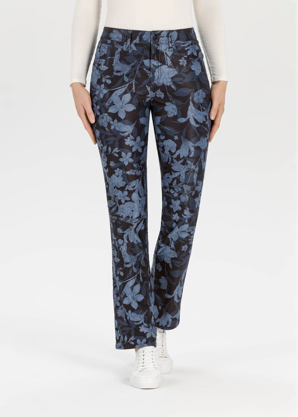 Stehmann 5-Pocket Mellina in Denim-Print Qualität im Angebot