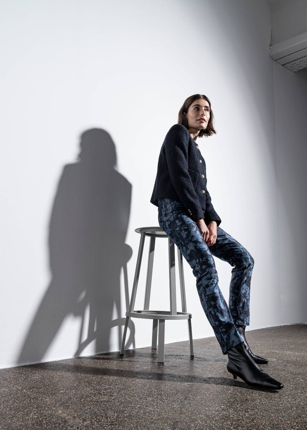 Stehmann 5-Pocket Mellina in Denim-Print Qualität im Angebot